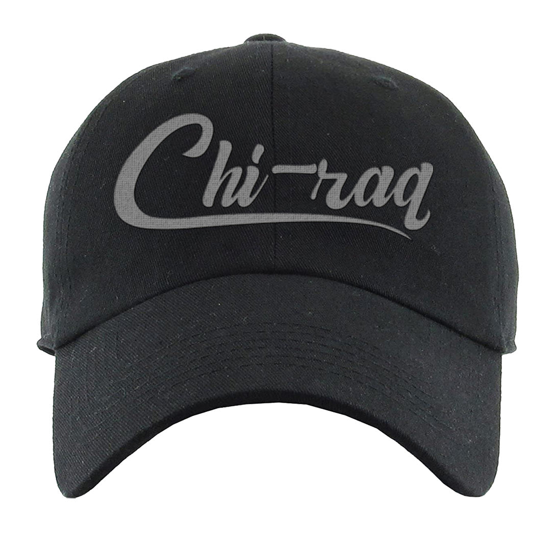 Black Phantom Low 1s Dad Hat | Chiraq, Black