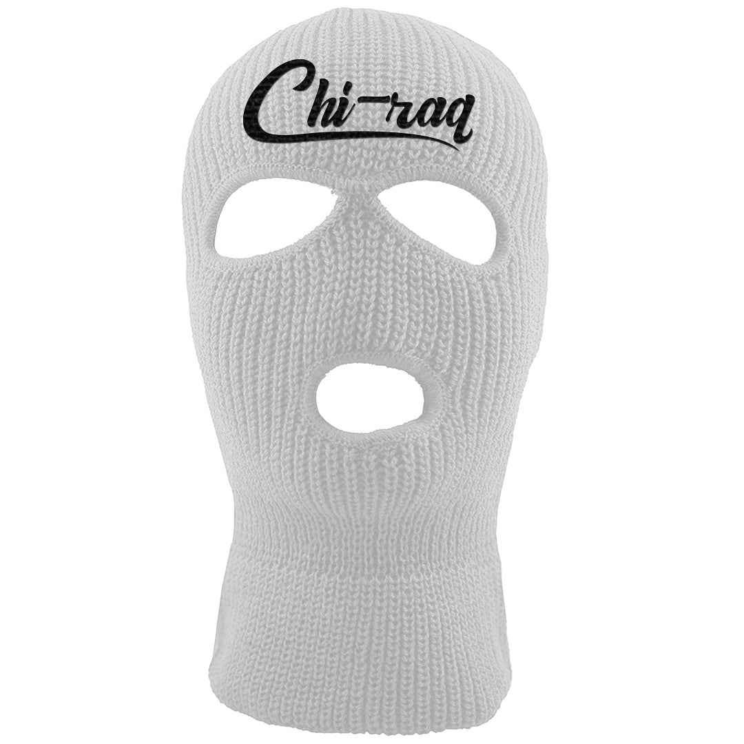 Black Phantom Low 1s Ski Mask | Chiraq, White