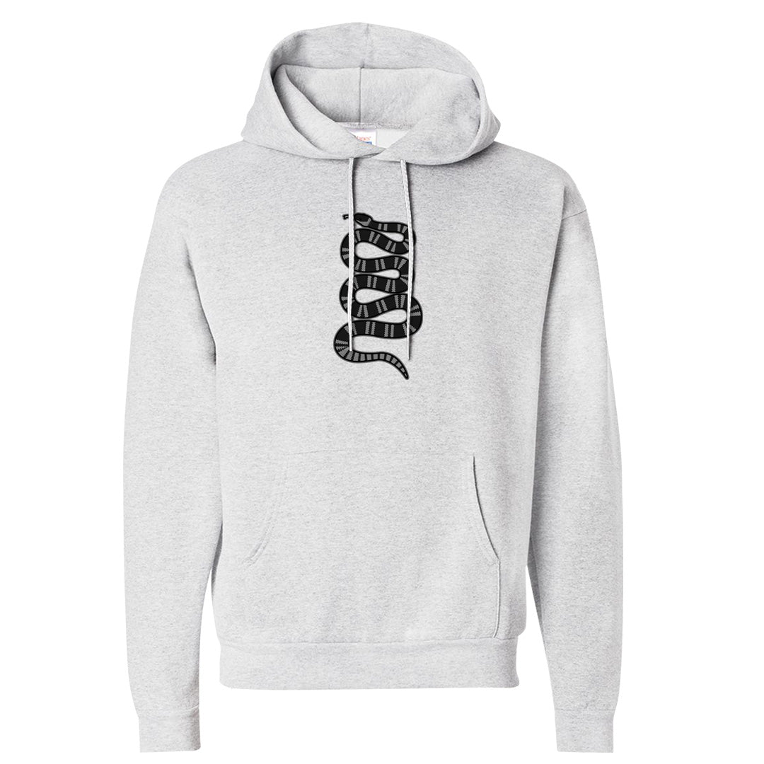 Black Phantom Low 1s Hoodie | Coiled Snake, Ash