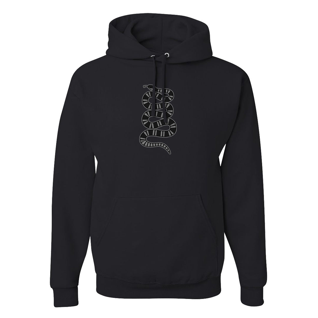 Black Phantom Low 1s Hoodie | Coiled Snake, Black