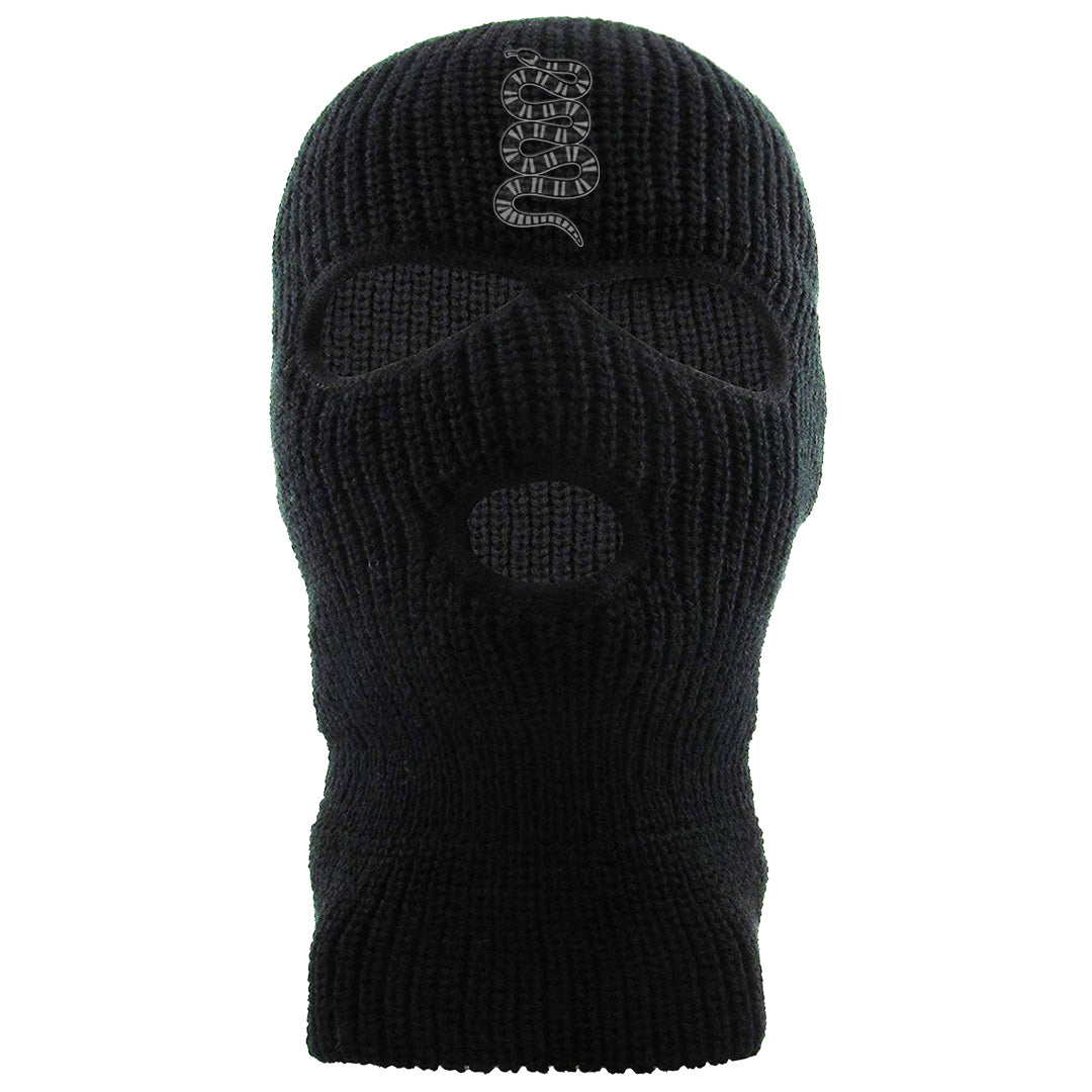 Black Phantom Low 1s Ski Mask | Coiled Snake, Black