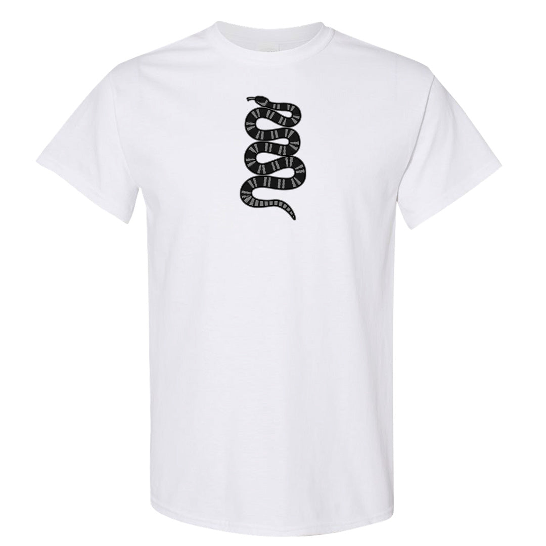 Black Phantom Low 1s T Shirt | Coiled Snake, White