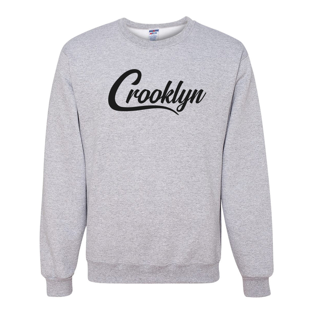 Black Phantom Low 1s Crewneck Sweatshirt | Crooklyn, Ash