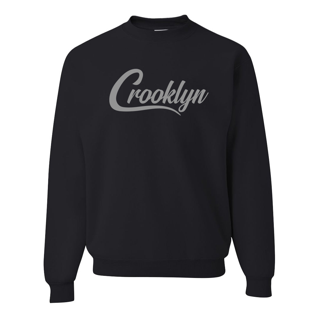 Black Phantom Low 1s Crewneck Sweatshirt | Crooklyn, Black