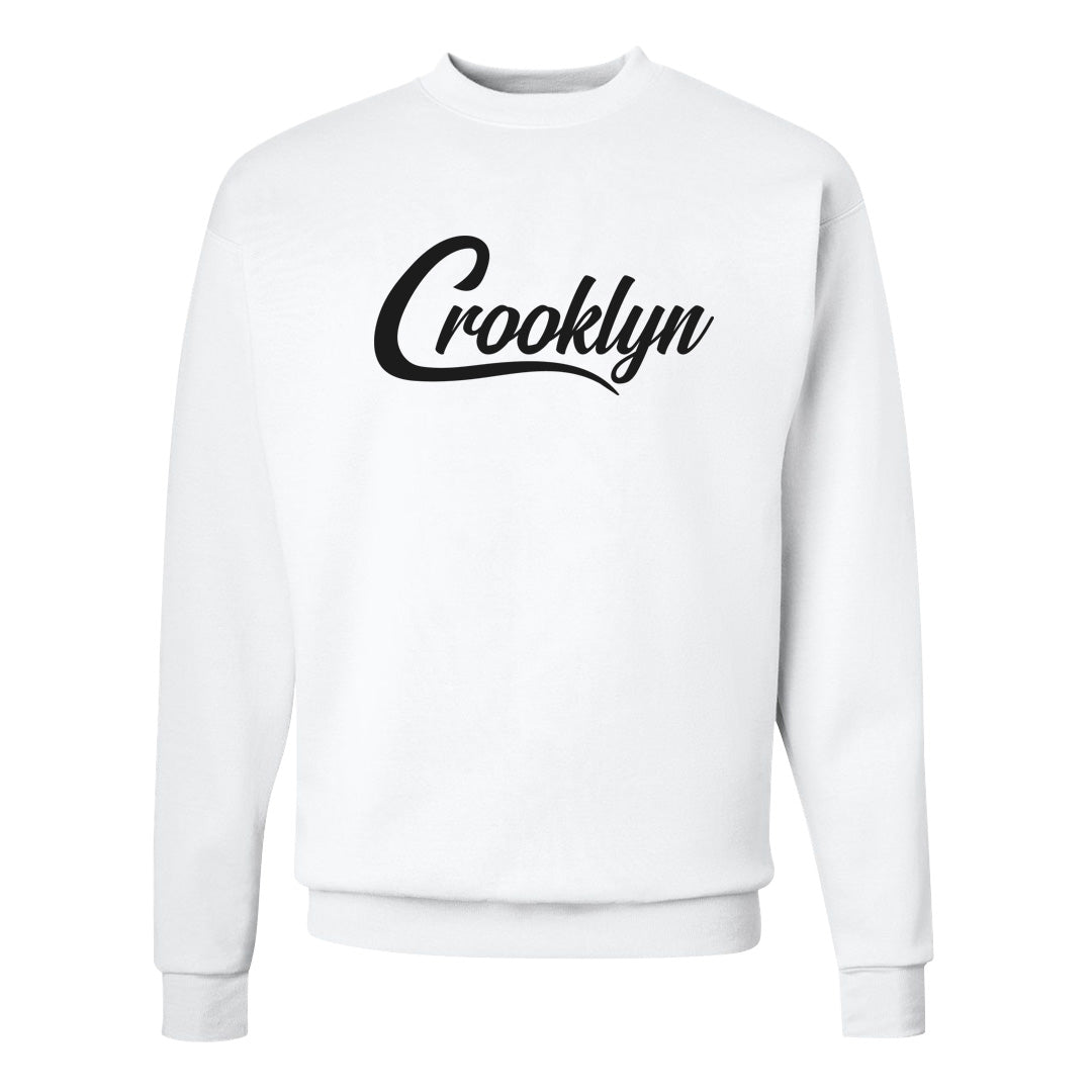 Black Phantom Low 1s Crewneck Sweatshirt | Crooklyn, White