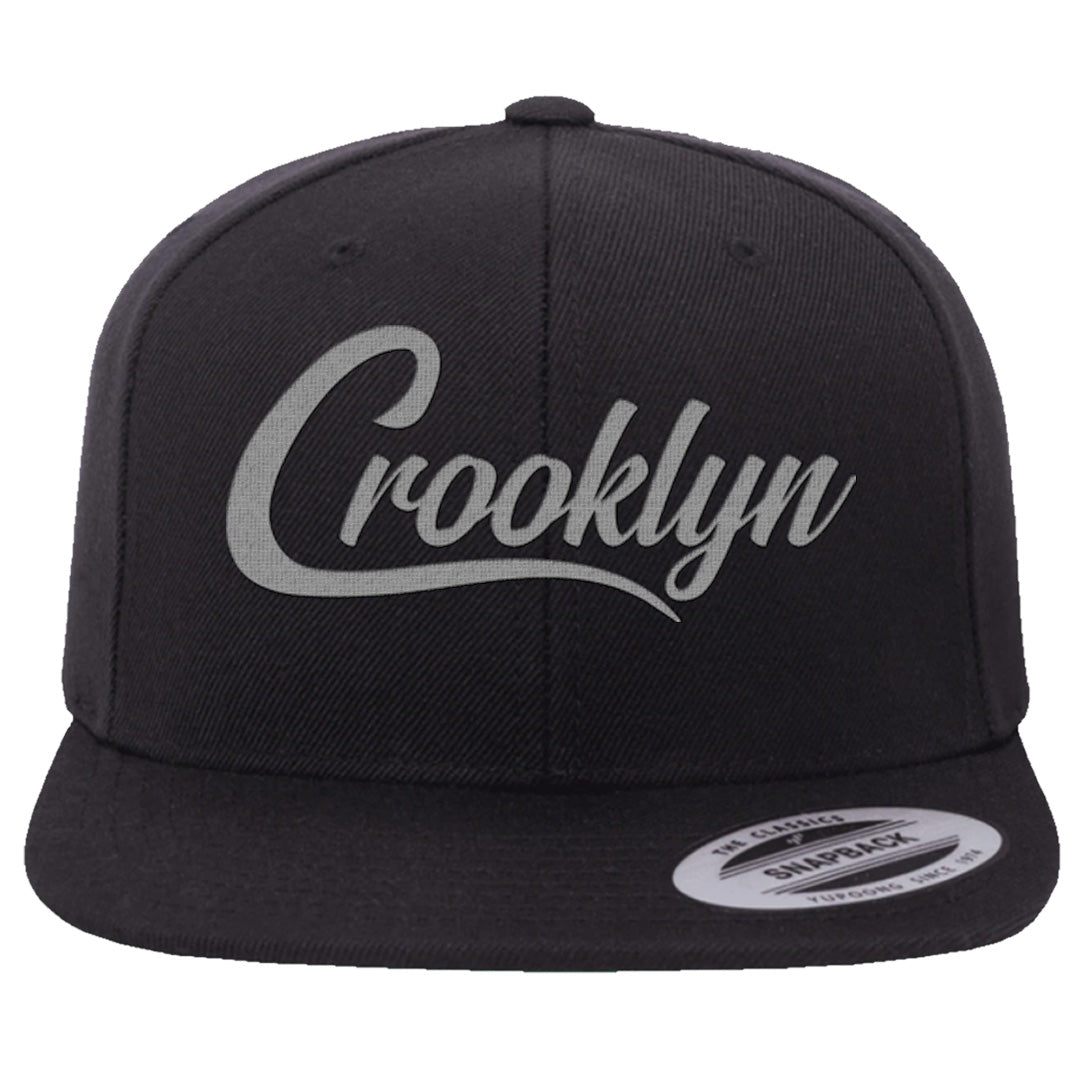 Black Phantom Low 1s Snapback Hat | Crooklyn, Black