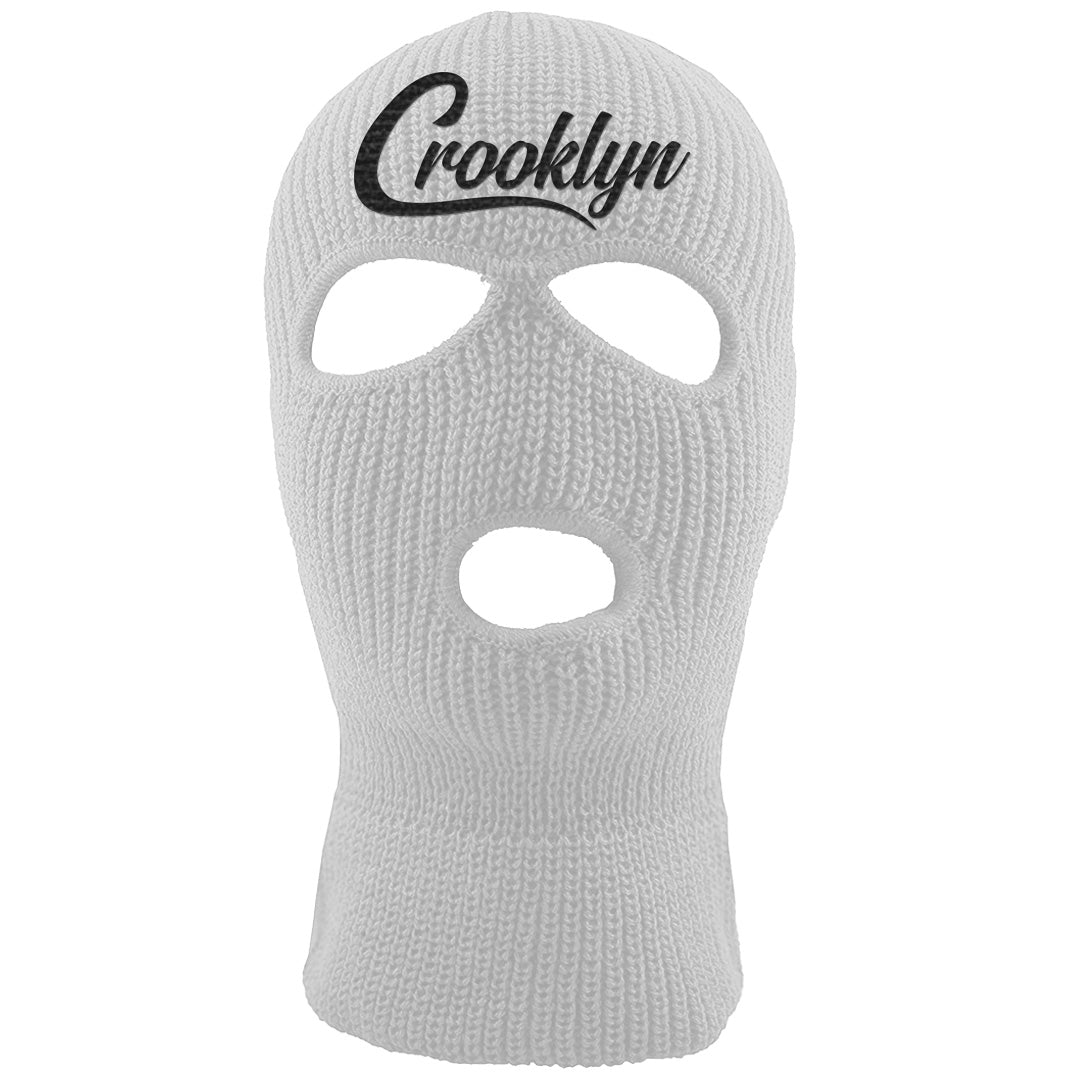 Black Phantom Low 1s Ski Mask | Crooklyn, White