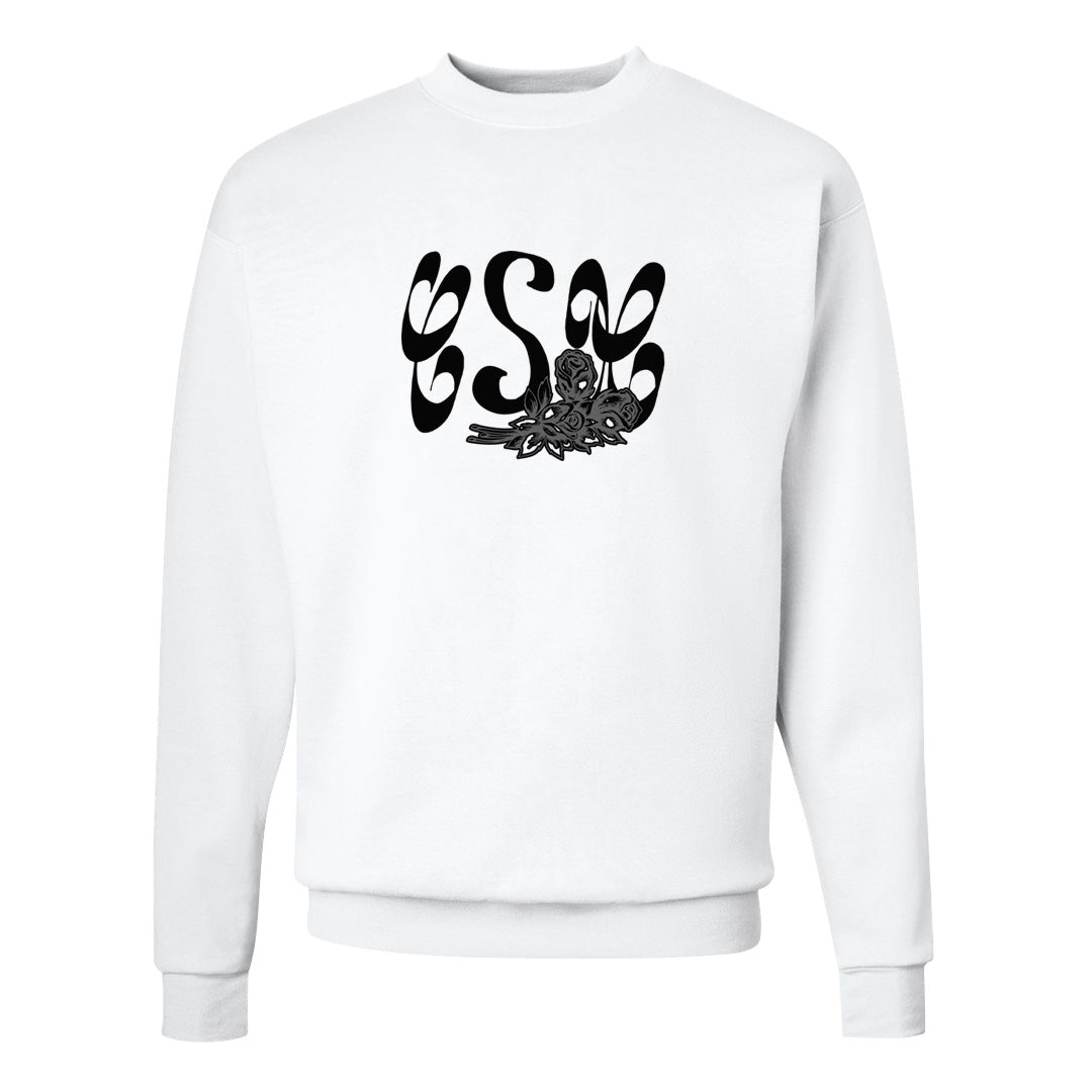 Black Phantom Low 1s Crewneck Sweatshirt | Certified Sneakerhead, White