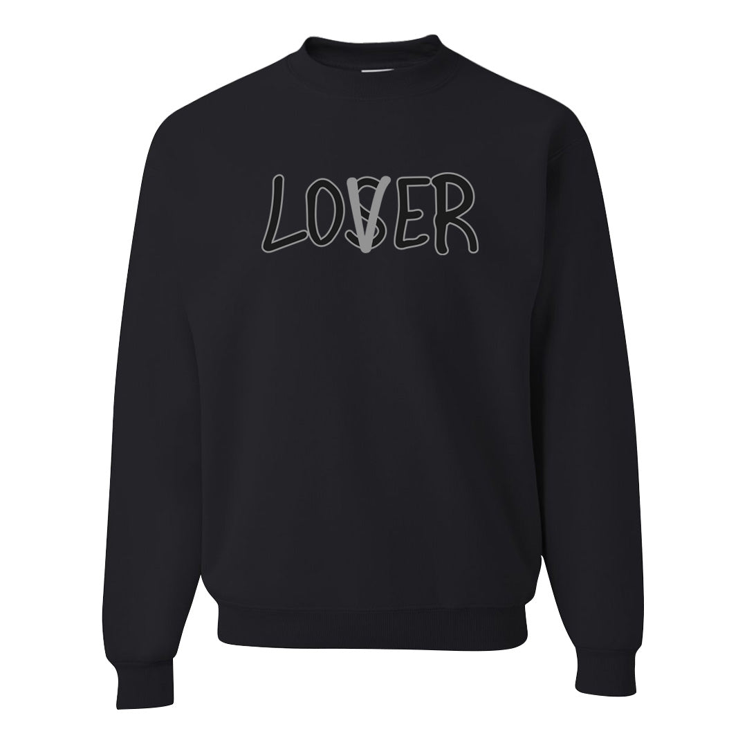 Black Phantom Low 1s Crewneck Sweatshirt | Lover, Black