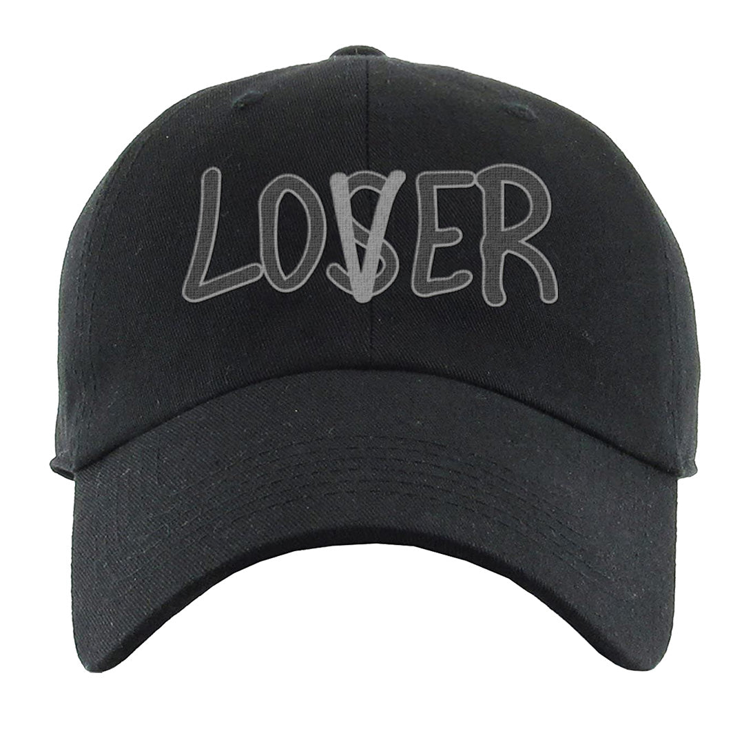 Black Phantom Low 1s Dad Hat | Lover, Black