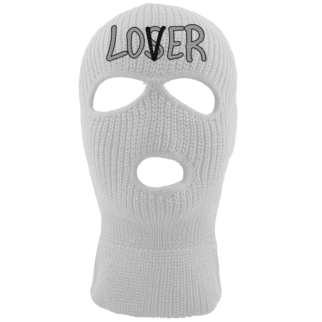 Black Phantom Low 1s Ski Mask | Lover, White