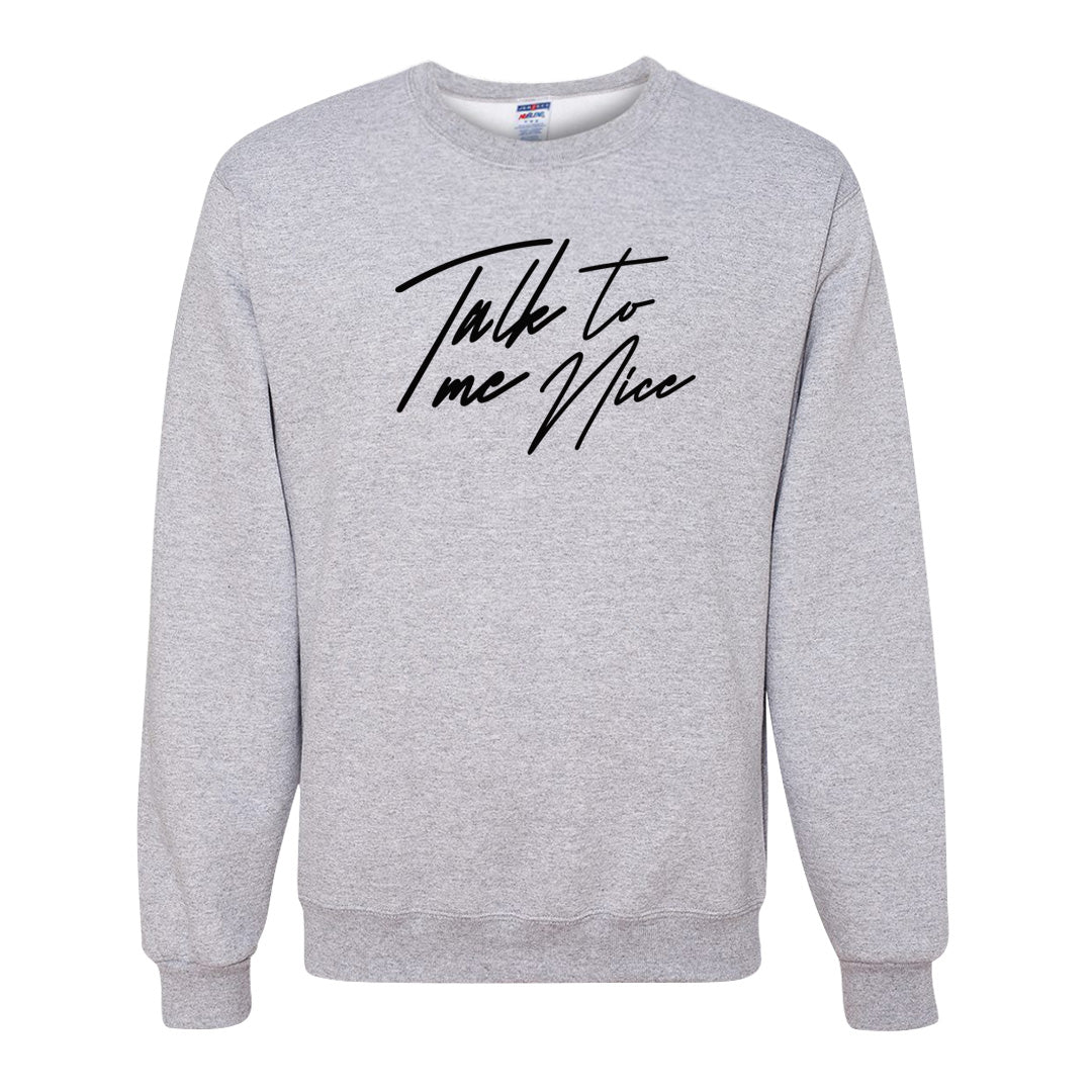 Black Phantom Low 1s Crewneck Sweatshirt | Talk To Me Nice, Ash