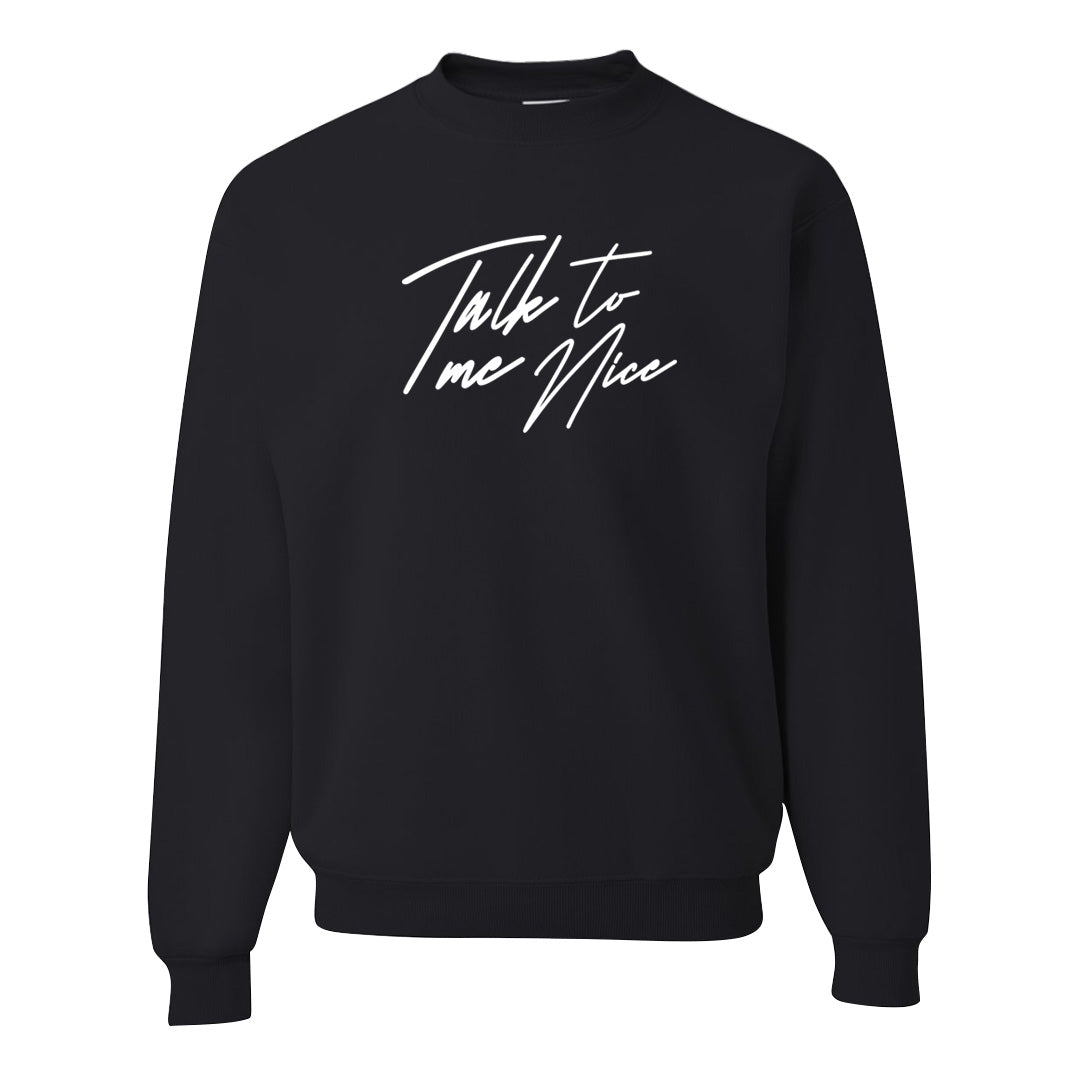 Black Phantom Low 1s Crewneck Sweatshirt | Talk To Me Nice, Black