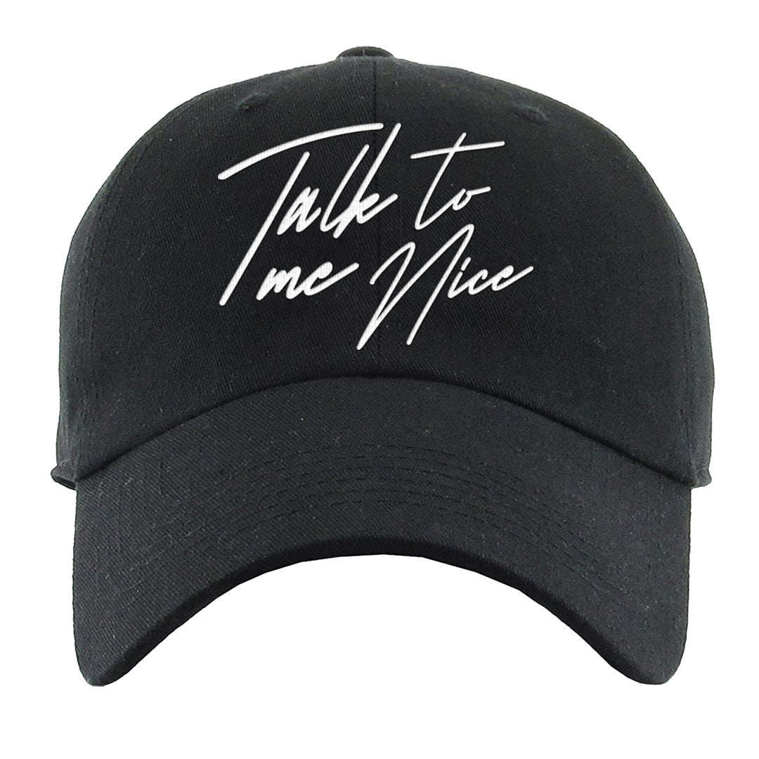 Black Phantom Low 1s Dad Hat | Talk To Me Nice, Black