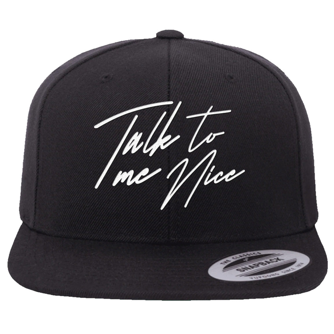 Black Phantom Low 1s Snapback Hat | Talk To Me Nice, Black