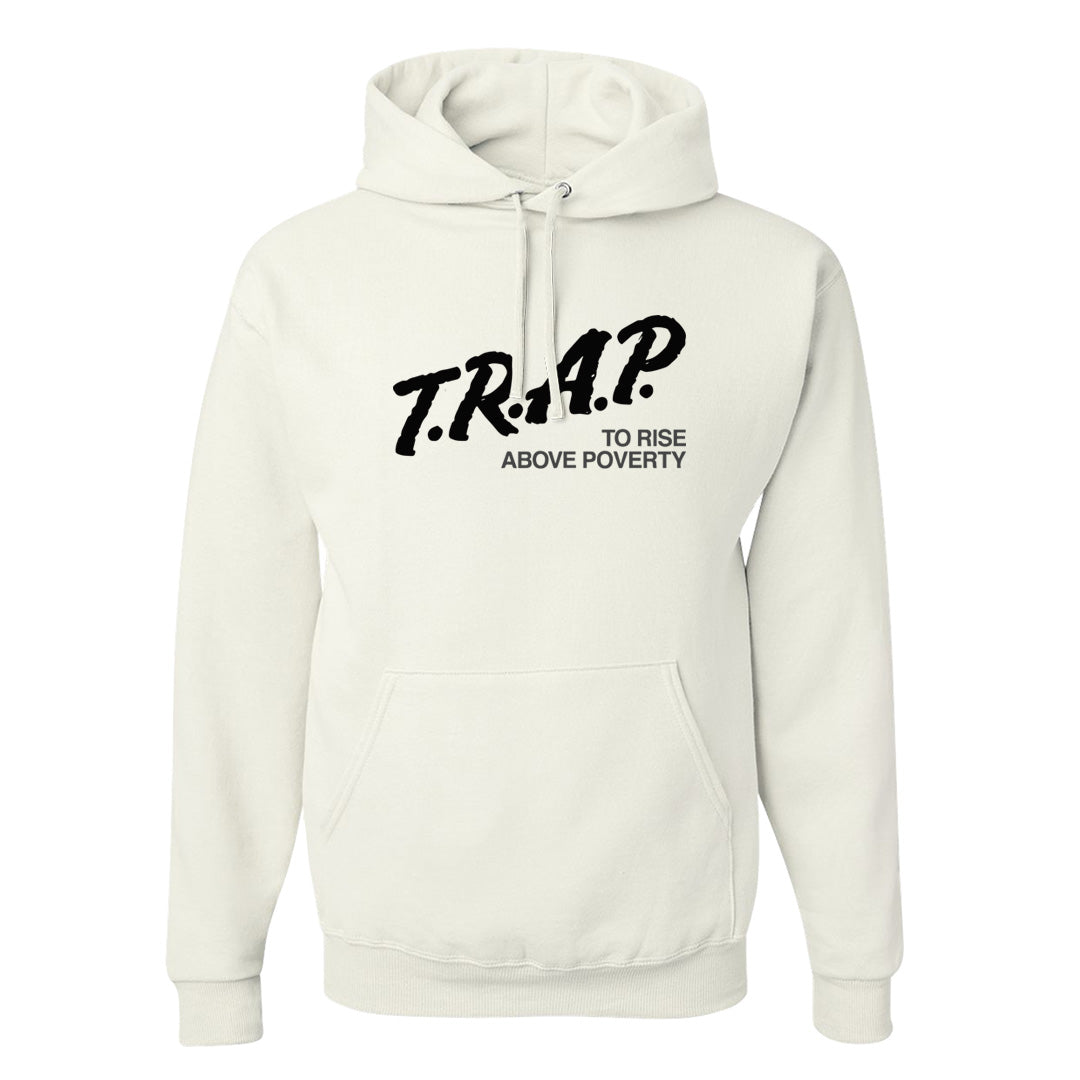 Black Phantom Low 1s Hoodie | Trap To Rise Above Poverty, White