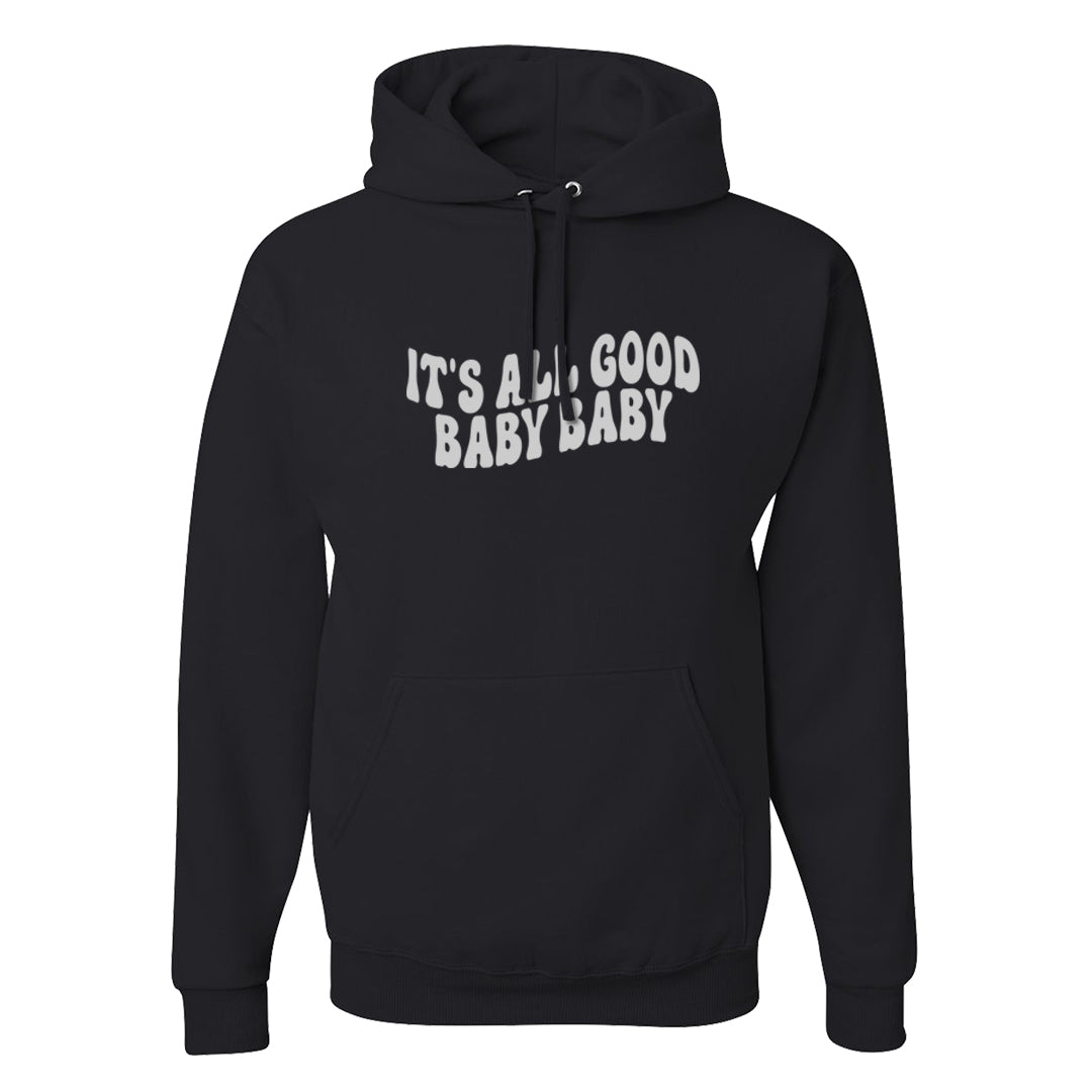 Black Cement Low 1s Hoodie | All Good Baby, Black