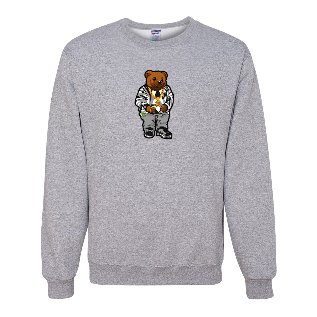 Black Cement Low 1s Crewneck Sweatshirt | Sweater Bear, Ash