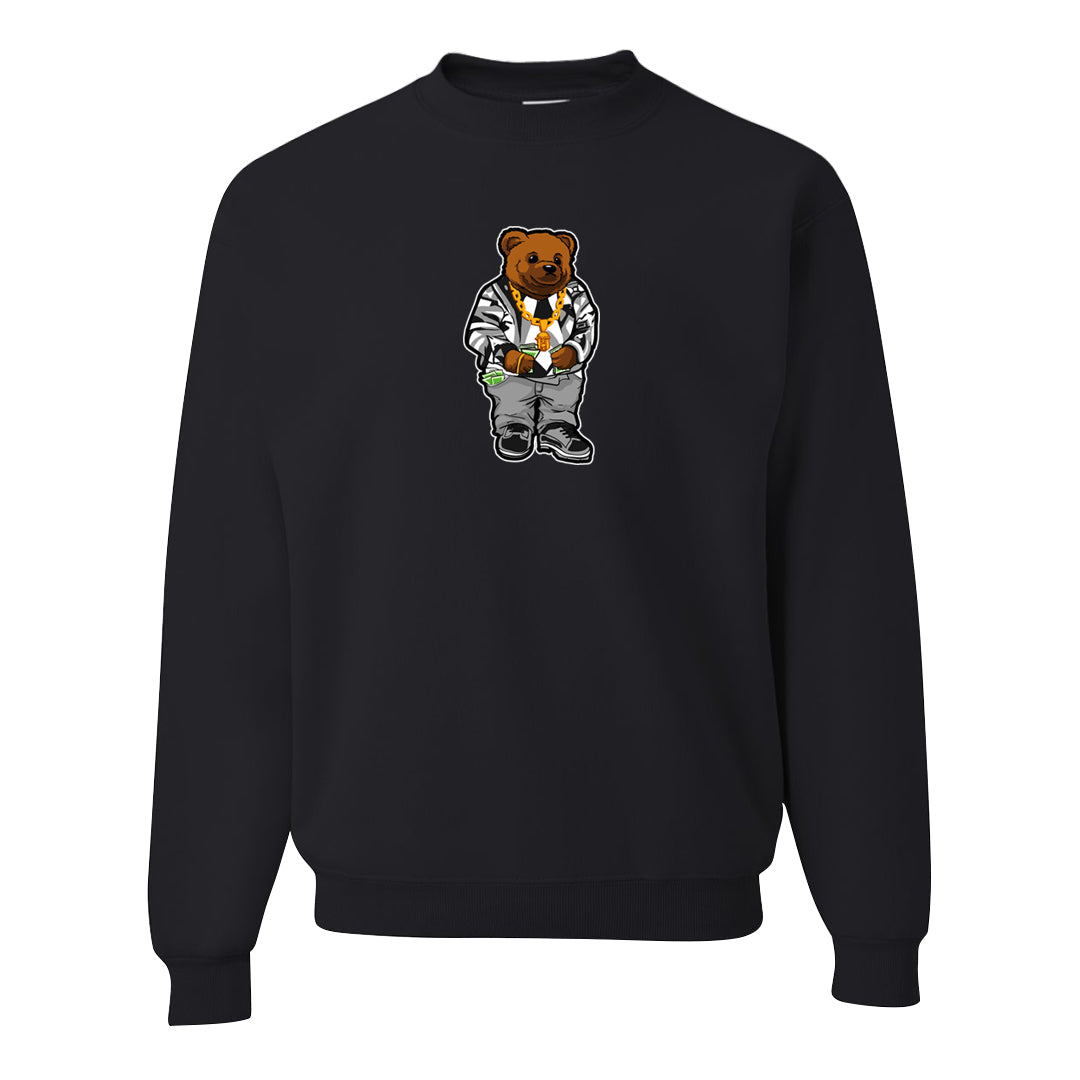 Black Cement Low 1s Crewneck Sweatshirt | Sweater Bear, Black