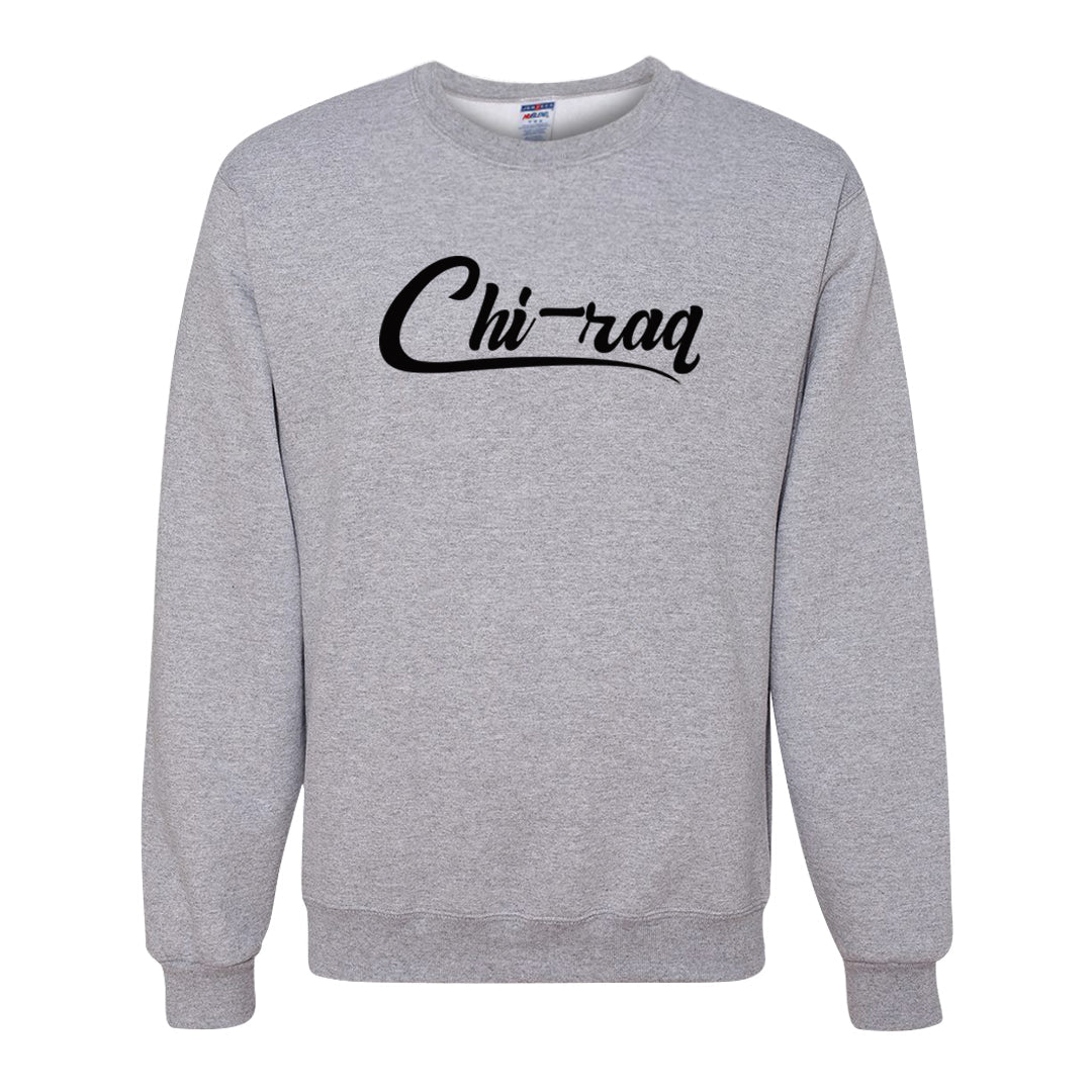 Black Cement Low 1s Crewneck Sweatshirt | Chiraq, Ash