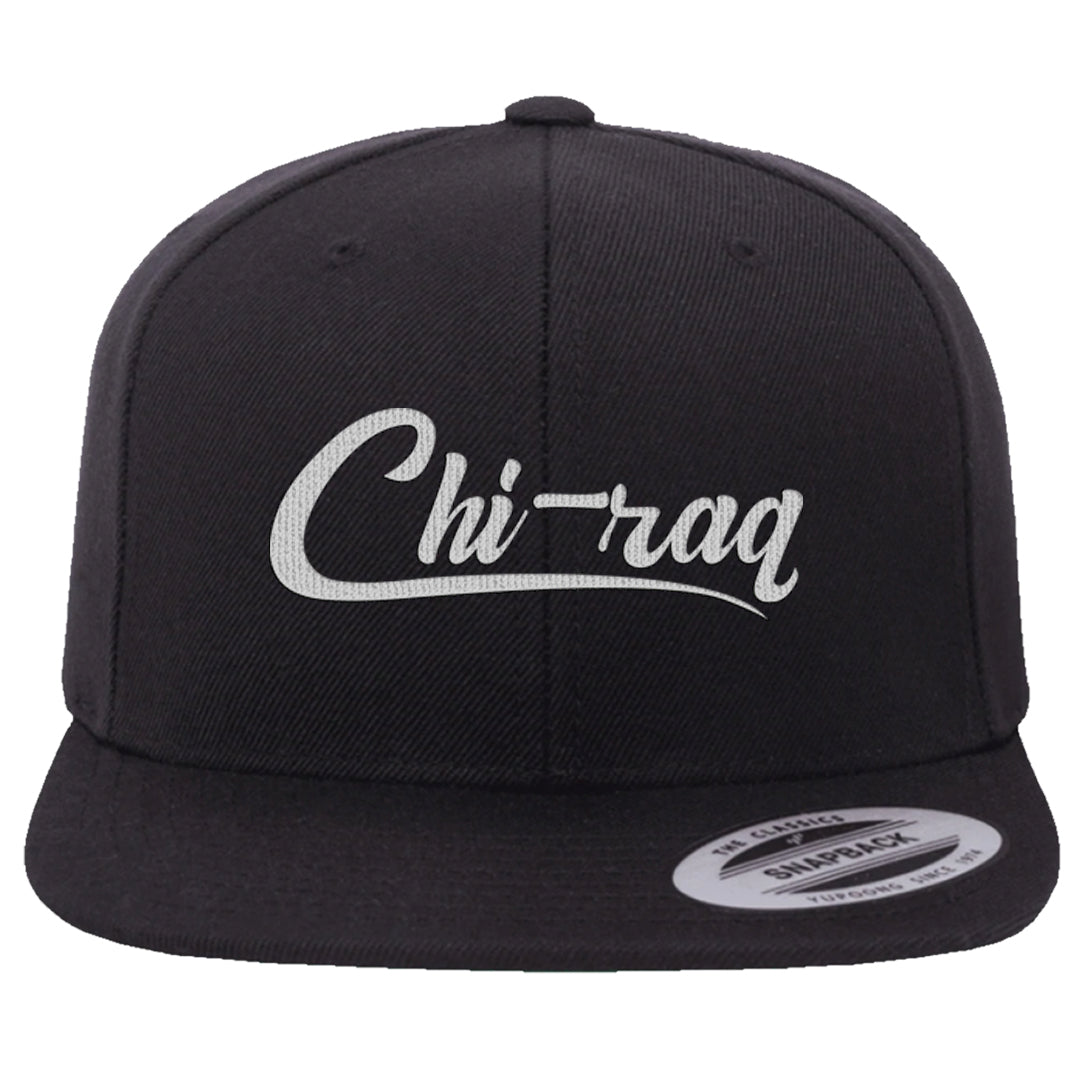 Black Cement Low 1s Snapback Hat | Chiraq, Black