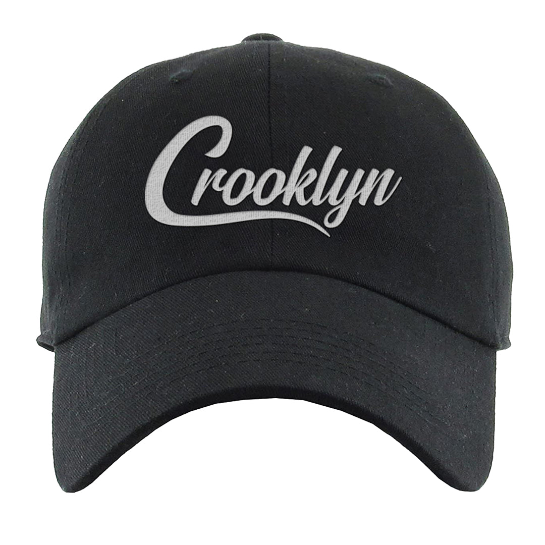 Black Cement Low 1s Dad Hat | Crooklyn, Black