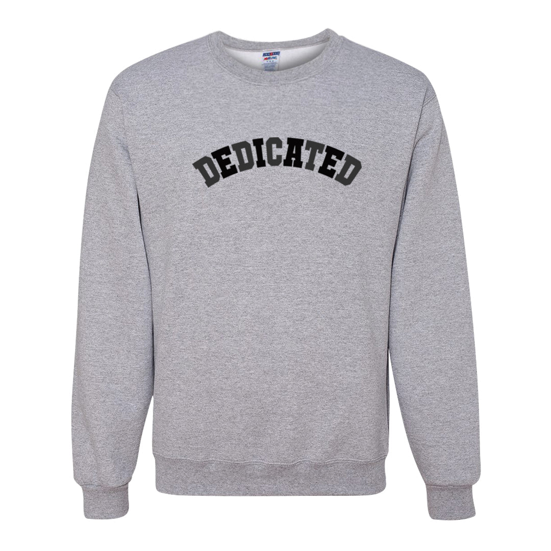 Black Cement Low 1s Crewneck Sweatshirt | Dedicated, Ash