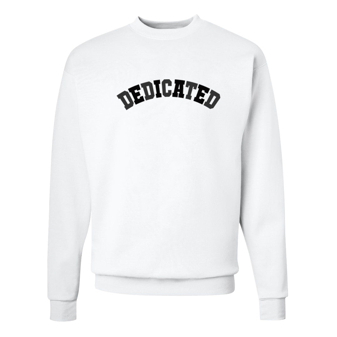 Black Cement Low 1s Crewneck Sweatshirt | Dedicated, White