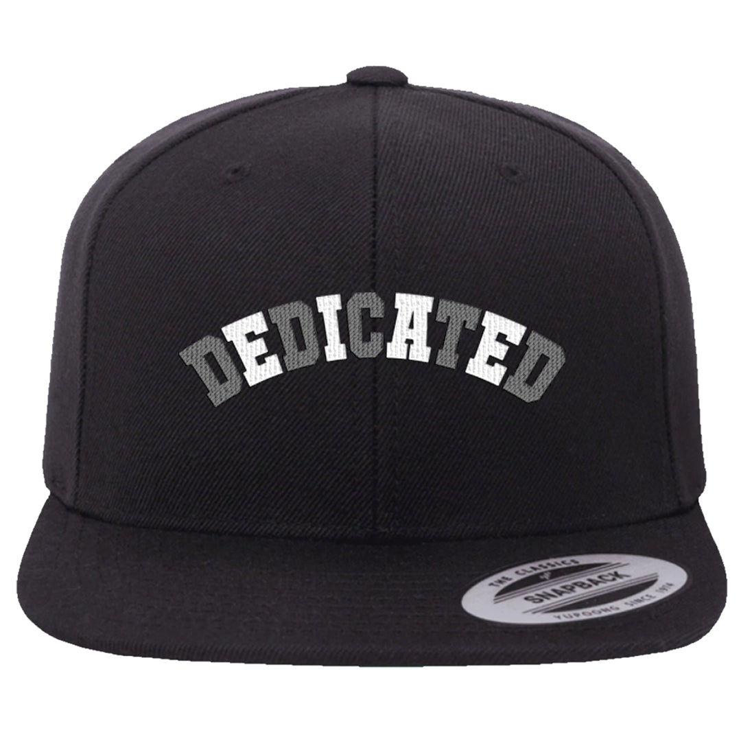 Black Cement Low 1s Snapback Hat | Dedicated, Black