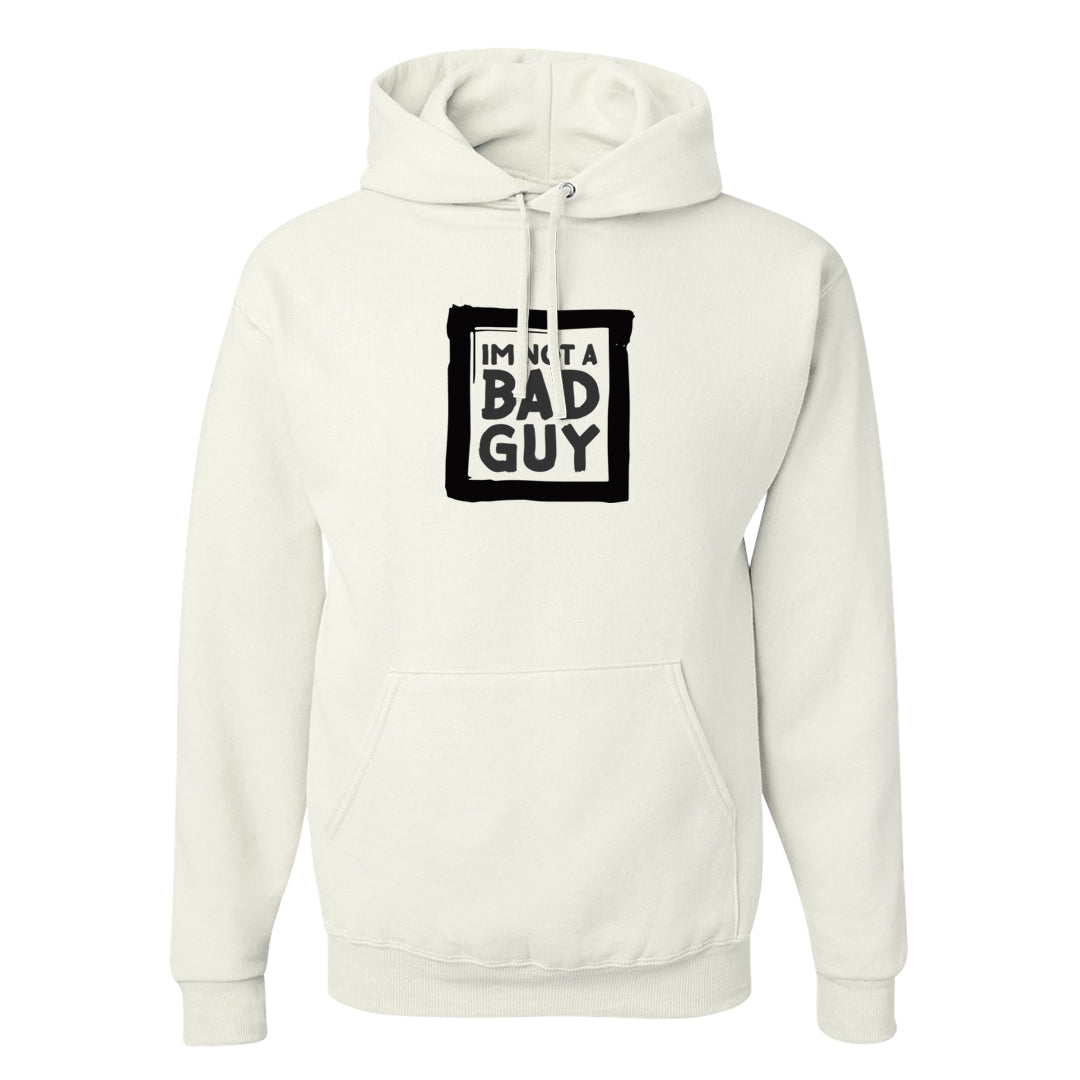 Black Cement Low 1s Hoodie | I'm Not A Bad Guy, White