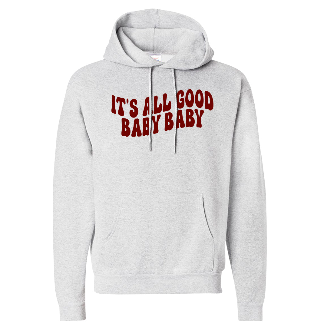 Black White Fire Red Low 1s Hoodie | All Good Baby, Ash