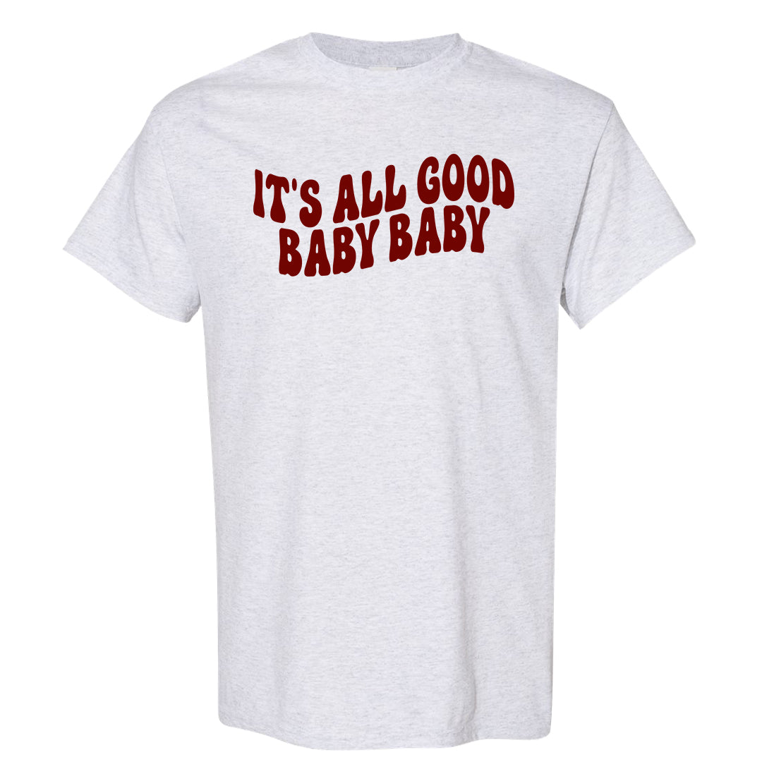 Black White Fire Red Low 1s T Shirt | All Good Baby, Ash