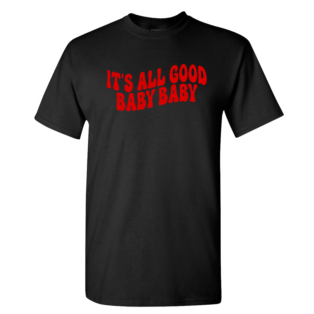 Black White Fire Red Low 1s T Shirt | All Good Baby, Black