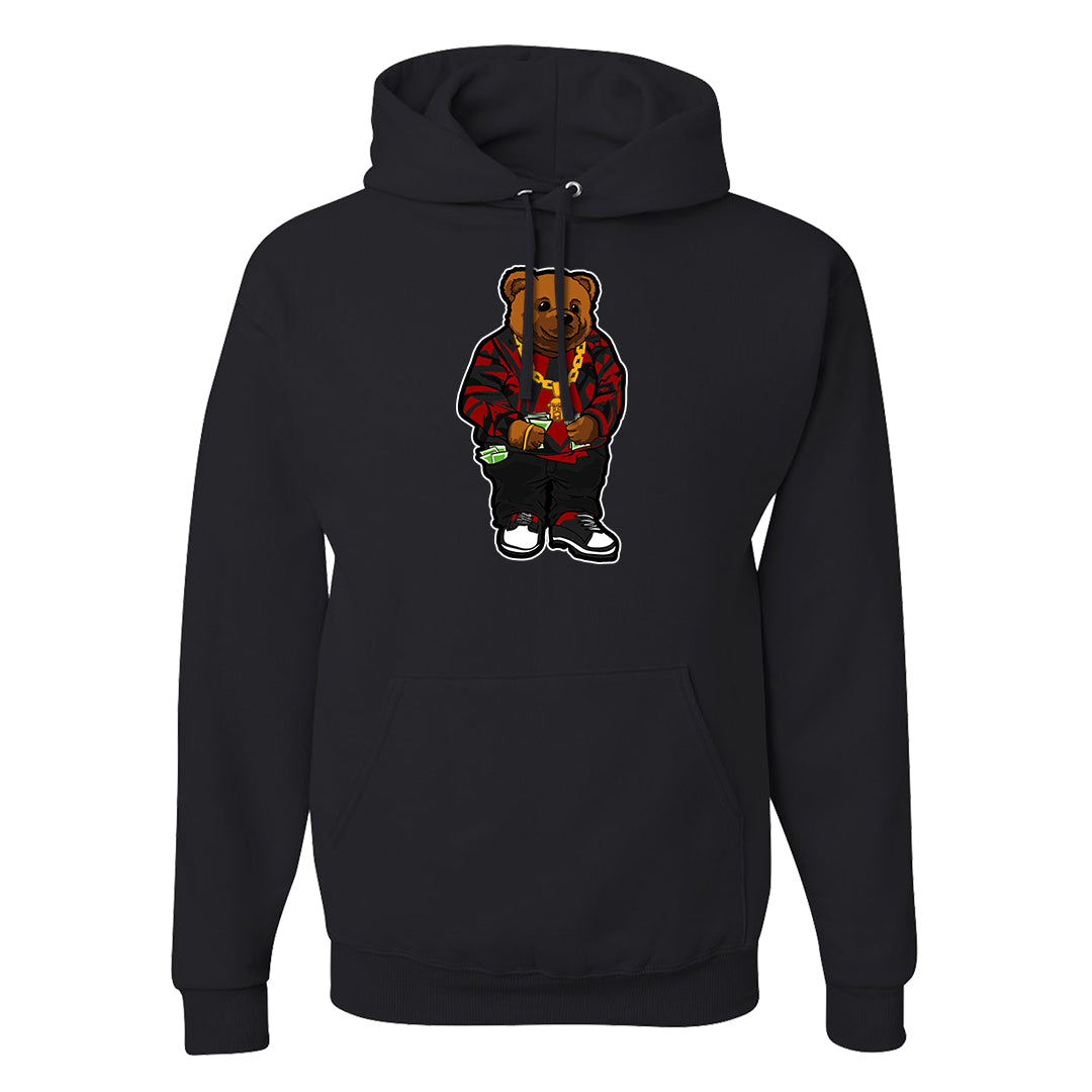 Black White Fire Red Low 1s Hoodie | Sweater Bear, Black