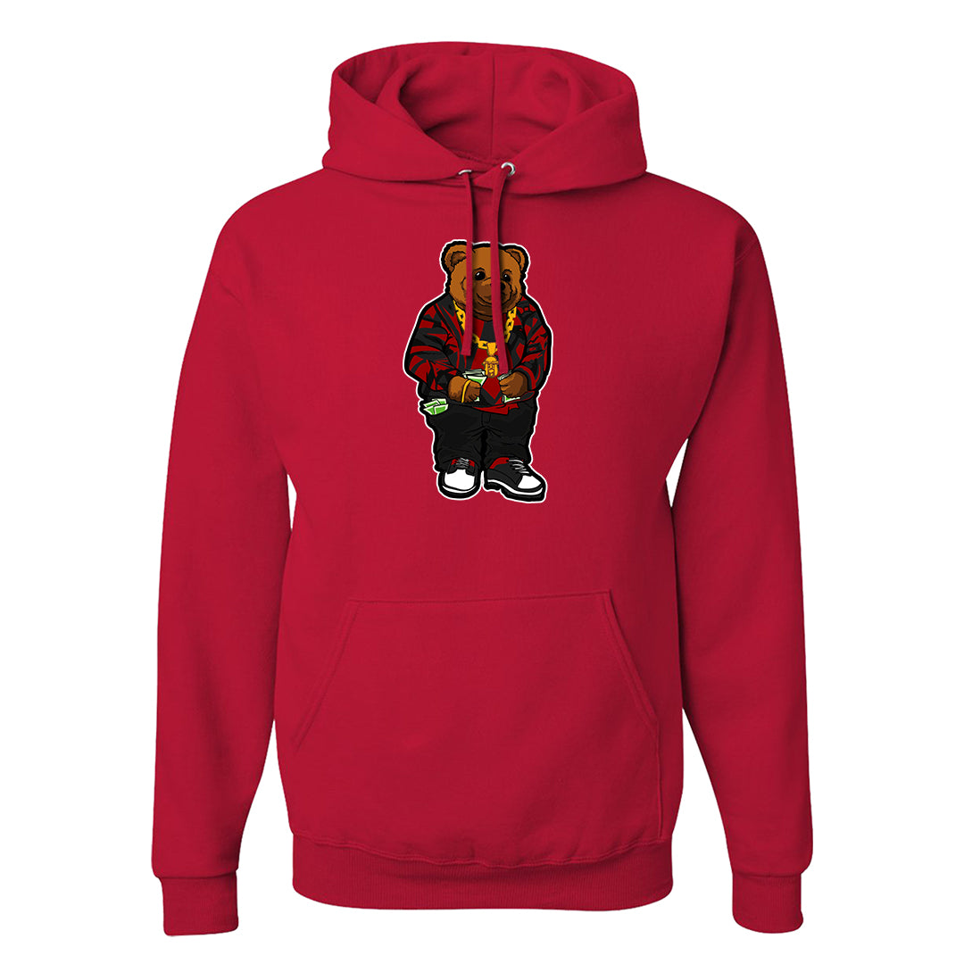 Black White Fire Red Low 1s Hoodie | Sweater Bear, Red