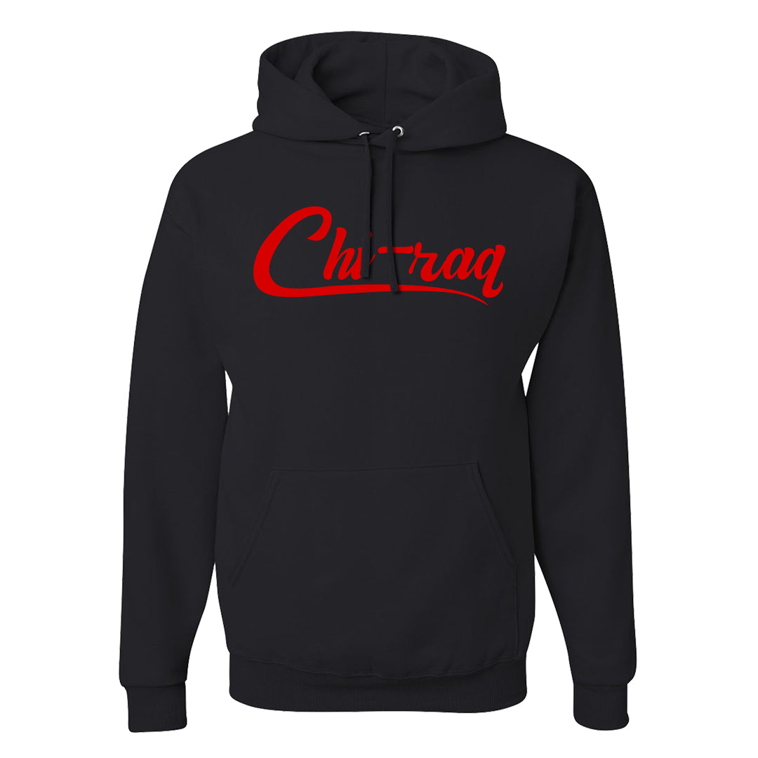 Black White Fire Red Low 1s Hoodie | Chiraq, Black