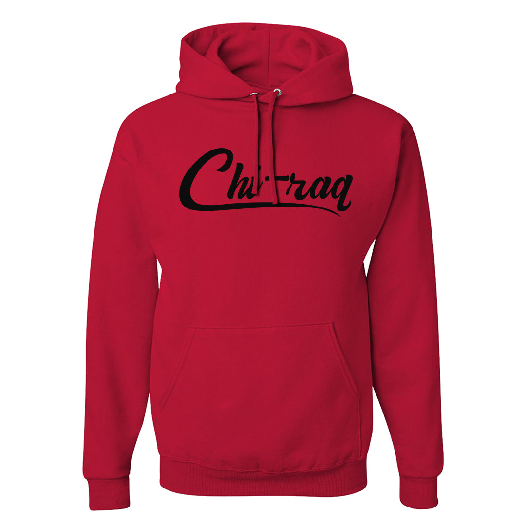 Black White Fire Red Low 1s Hoodie | Chiraq, Red