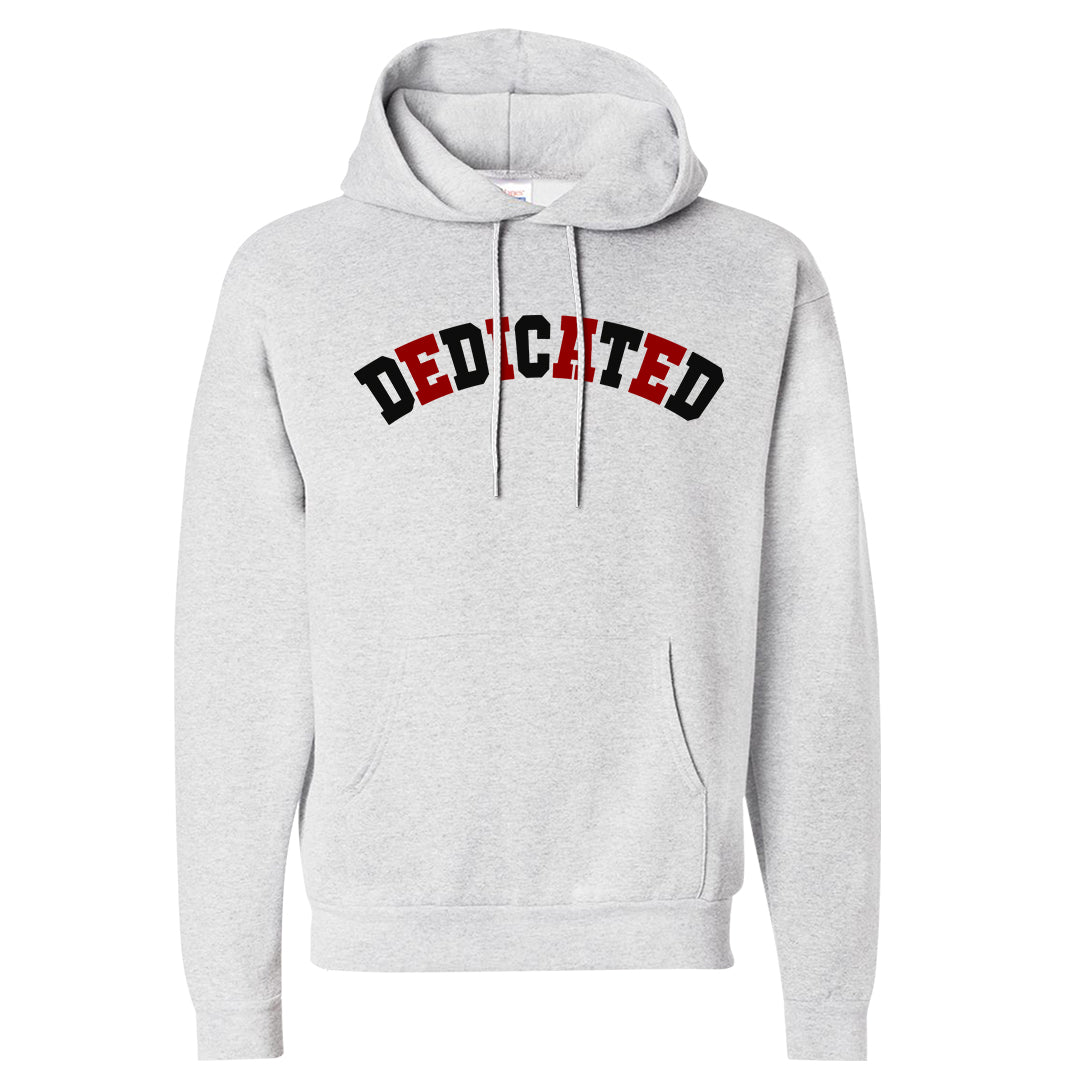 Black White Fire Red Low 1s Hoodie | Dedicated, Ash