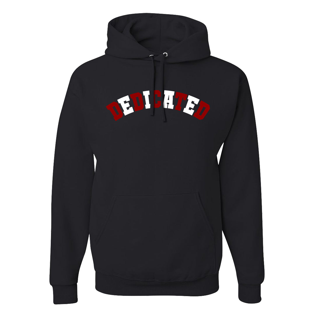 Black White Fire Red Low 1s Hoodie | Dedicated, Black