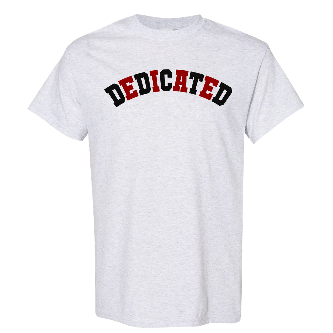 Black White Fire Red Low 1s T Shirt | Dedicated, Ash