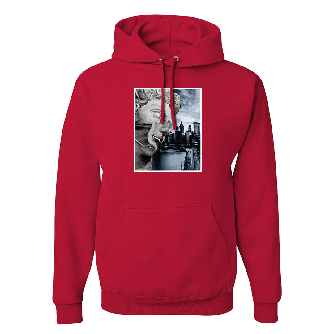 Black White Fire Red Low 1s Hoodie | Miguel, Red