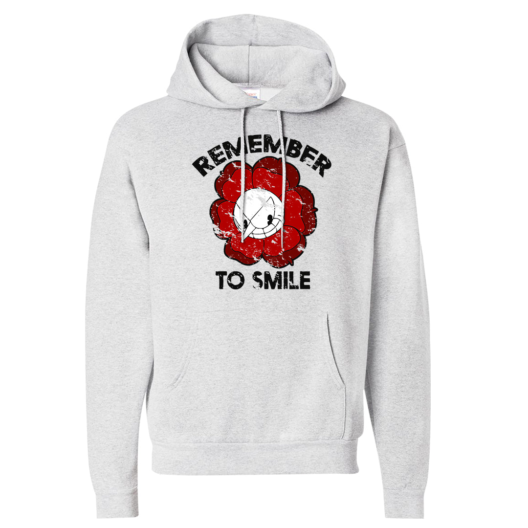 Black White Fire Red Low 1s Hoodie | Remember To Smile, Ash