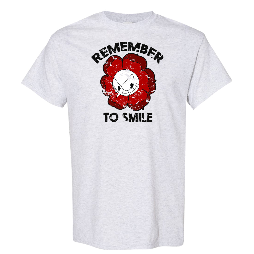 Black White Fire Red Low 1s T Shirt | Remember To Smile, Ash