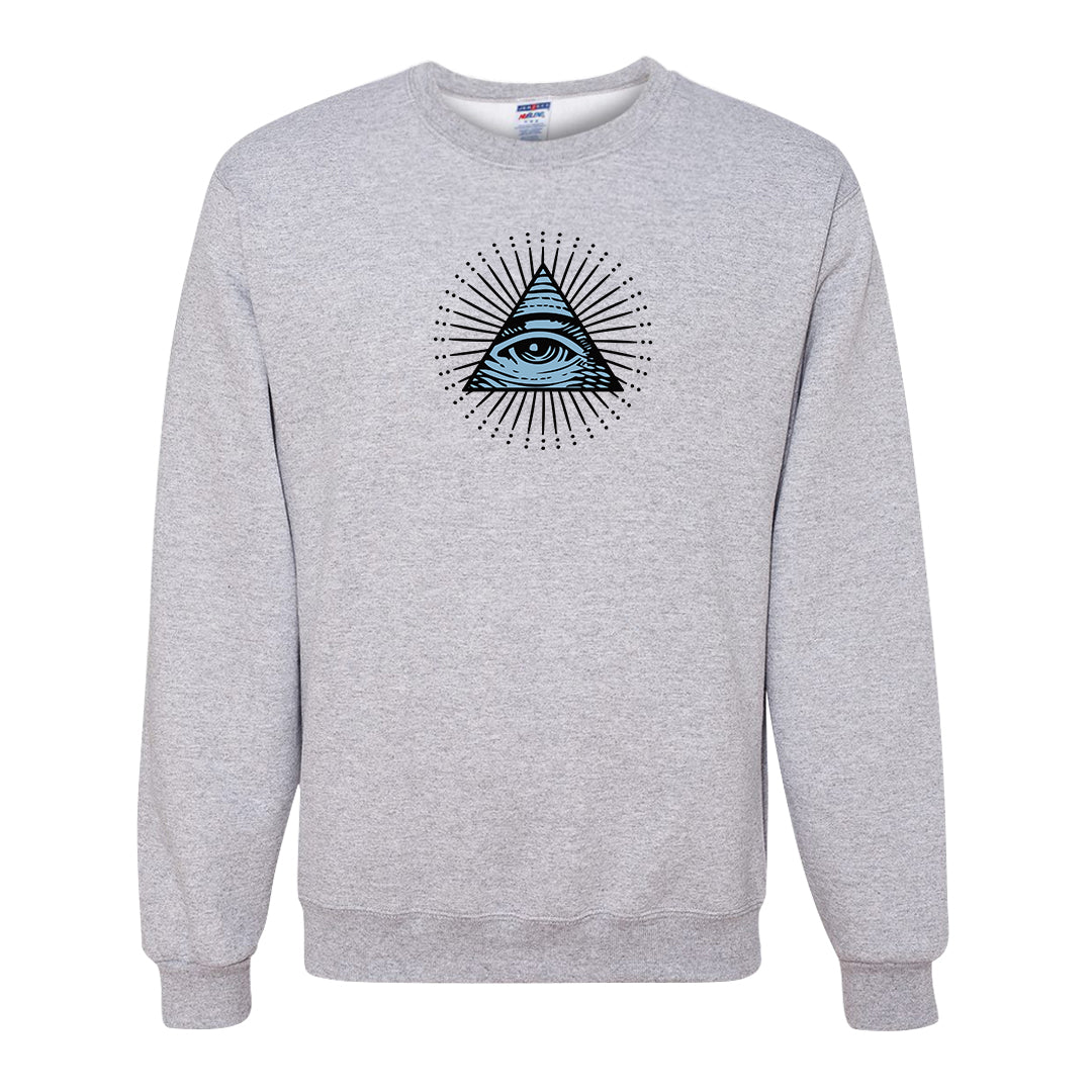 Concord Low 1s Crewneck Sweatshirt | All Seeing Eye, Ash