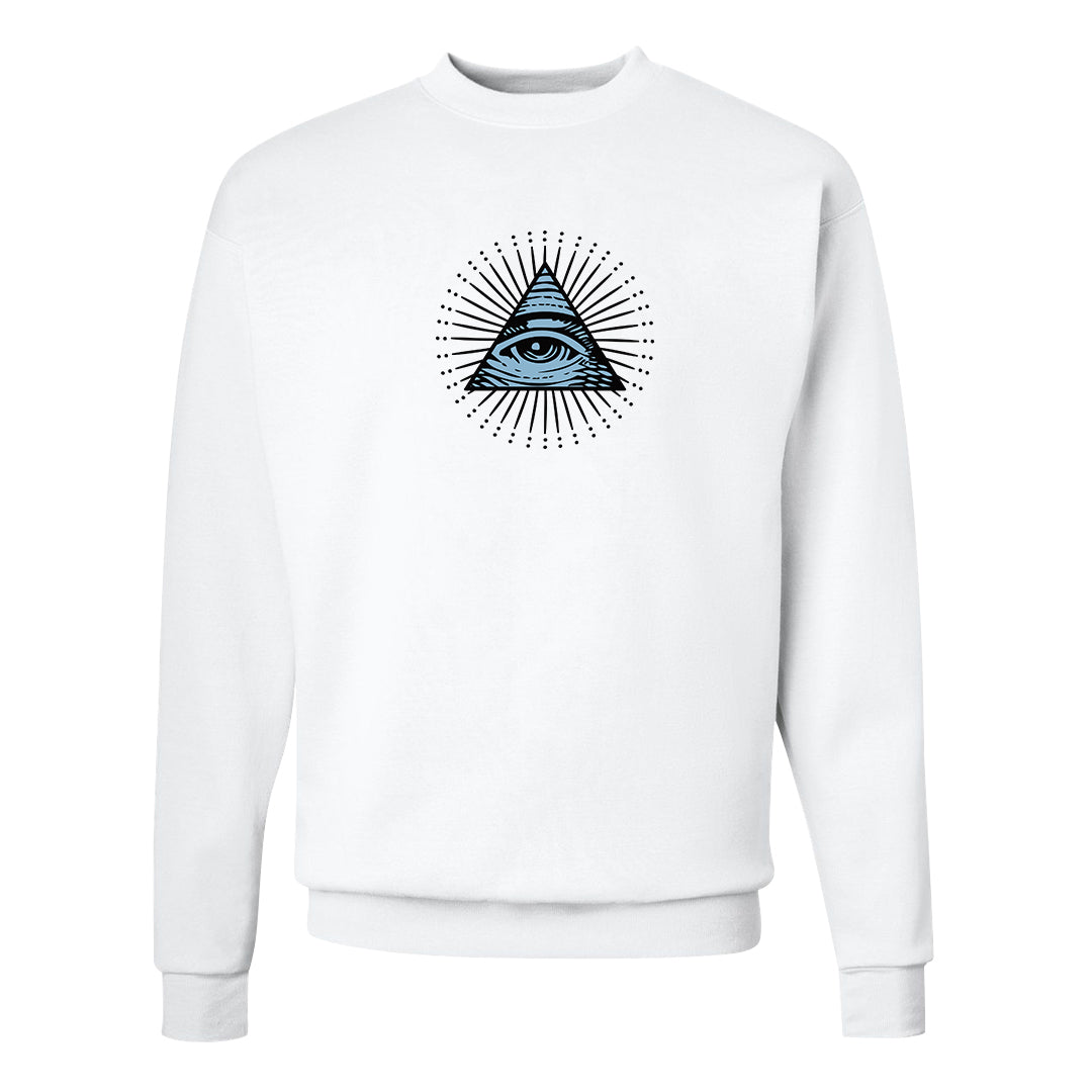 Concord Low 1s Crewneck Sweatshirt | All Seeing Eye, White