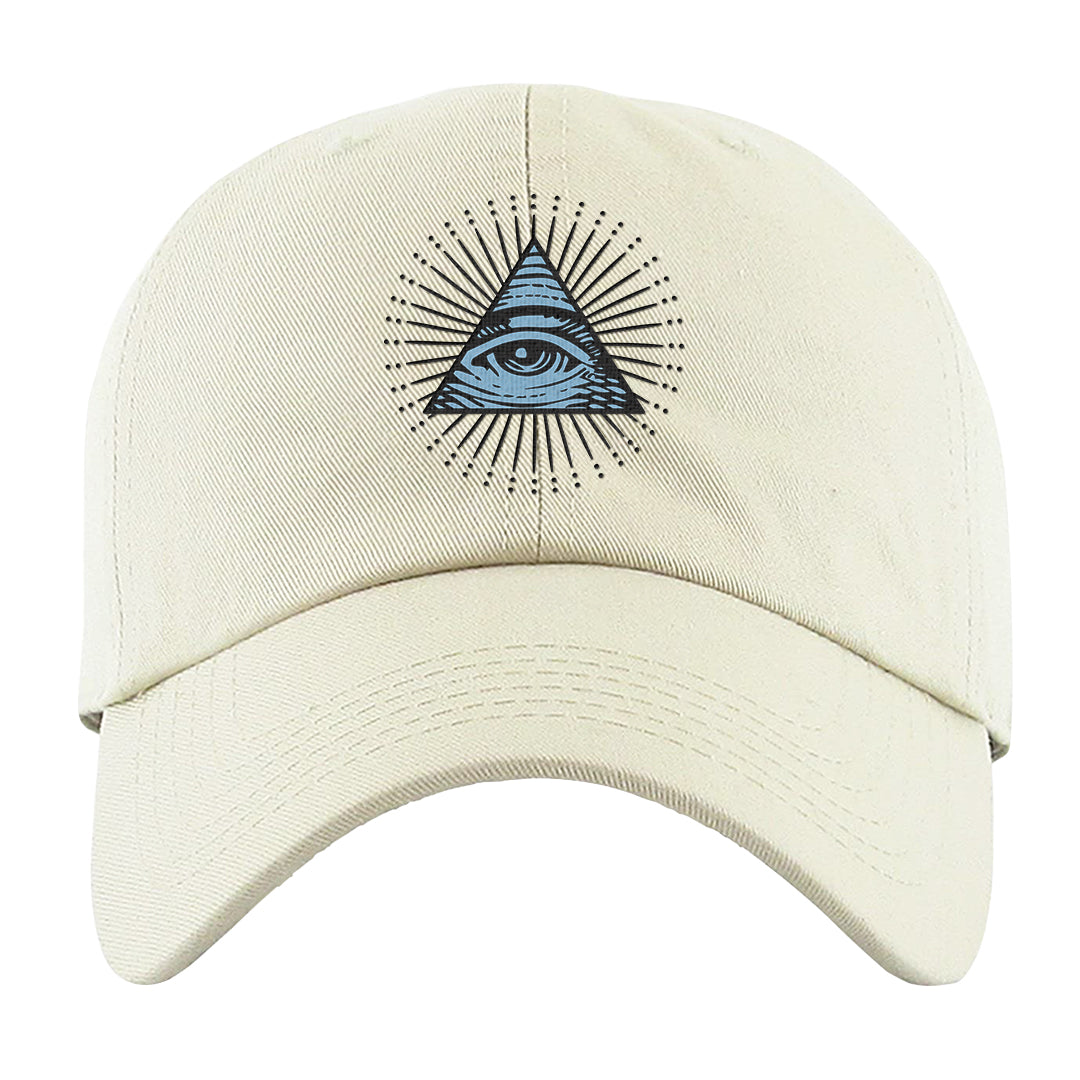 Concord Low 1s Dad Hat | All Seeing Eye, White