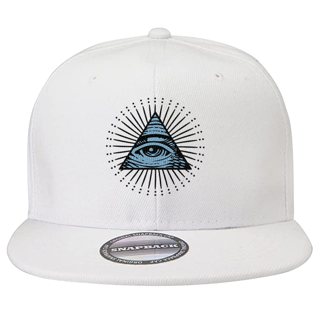 Concord Low 1s Snapback Hat | All Seeing Eye, White