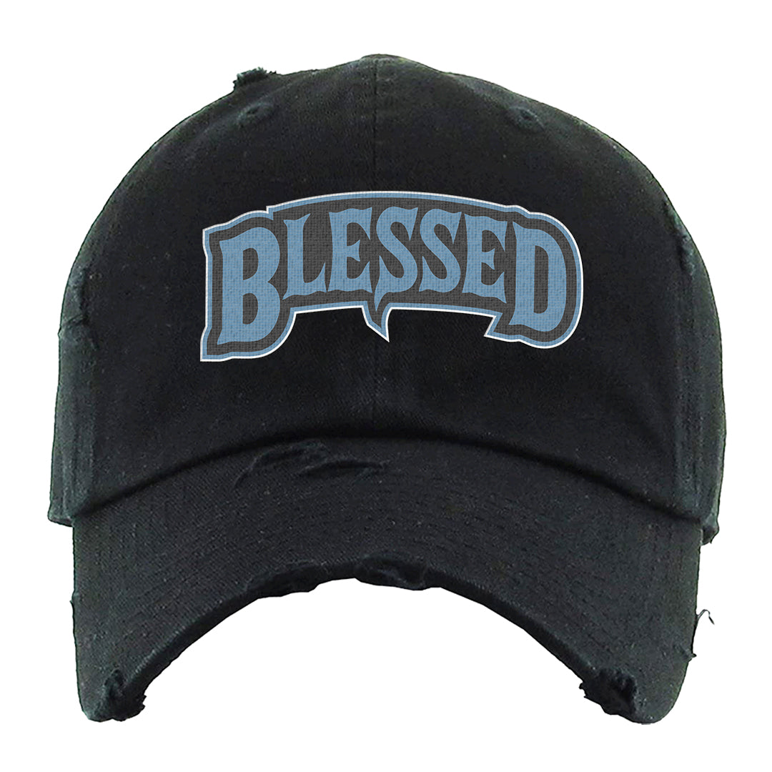 Concord Low 1s Distressed Dad Hat | Blessed Arch, Black