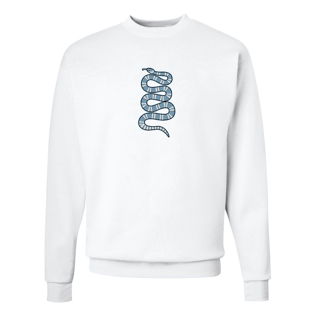 Concord Low 1s Crewneck Sweatshirt | Coiled Snake, White