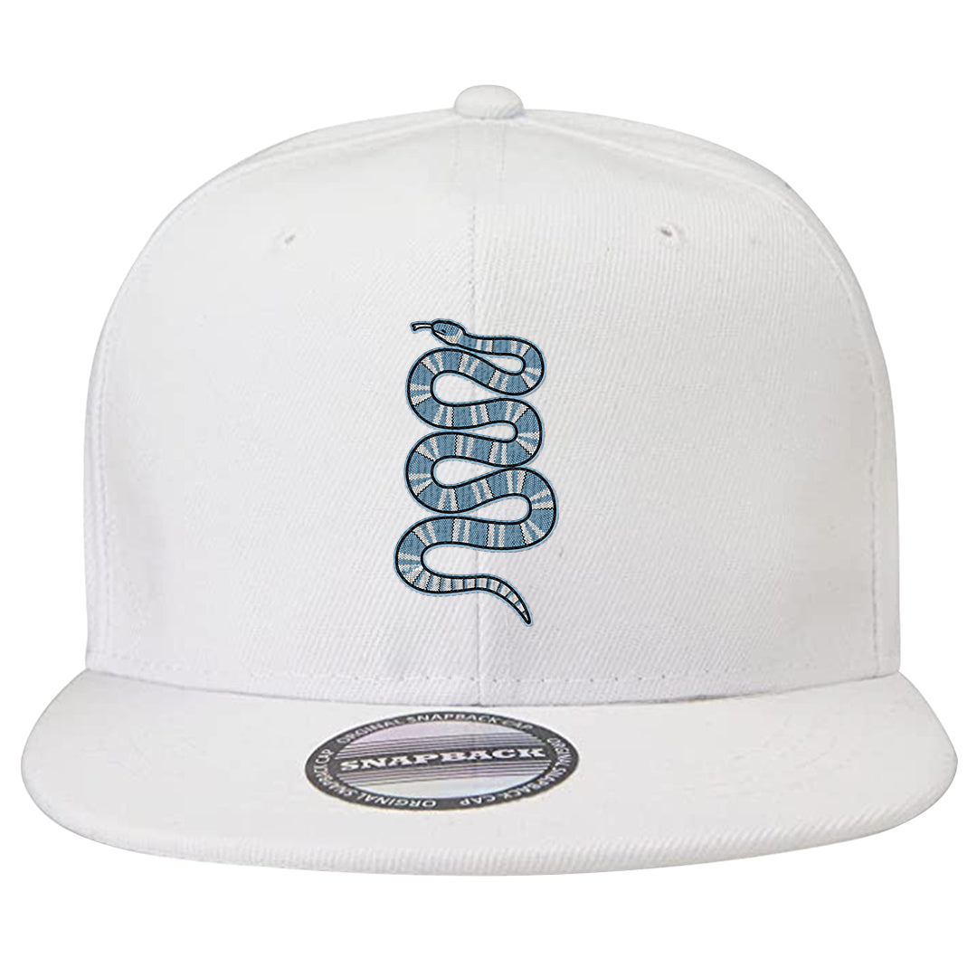 Concord Low 1s Snapback Hat | Coiled Snake, White